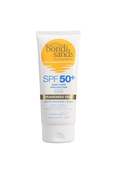 Bondi Sands Spf 50+ Body Sunscreen Tube Fragrance Free 150ml Multi