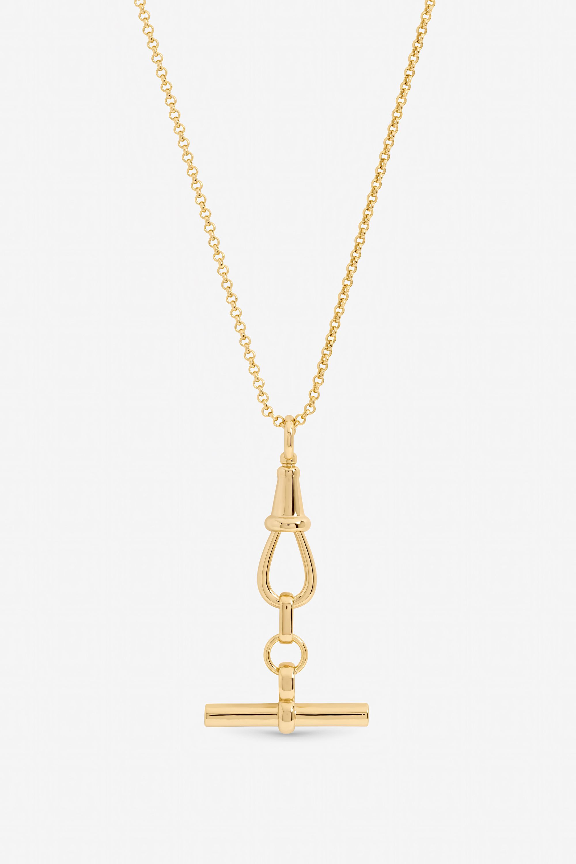Jon Richard Gold Plated T Bar Necklace
