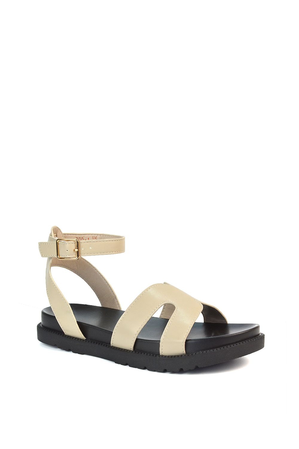 XY London 'Angie' Flat Strappy Flexible Flatform Open Toe Sandals image 2