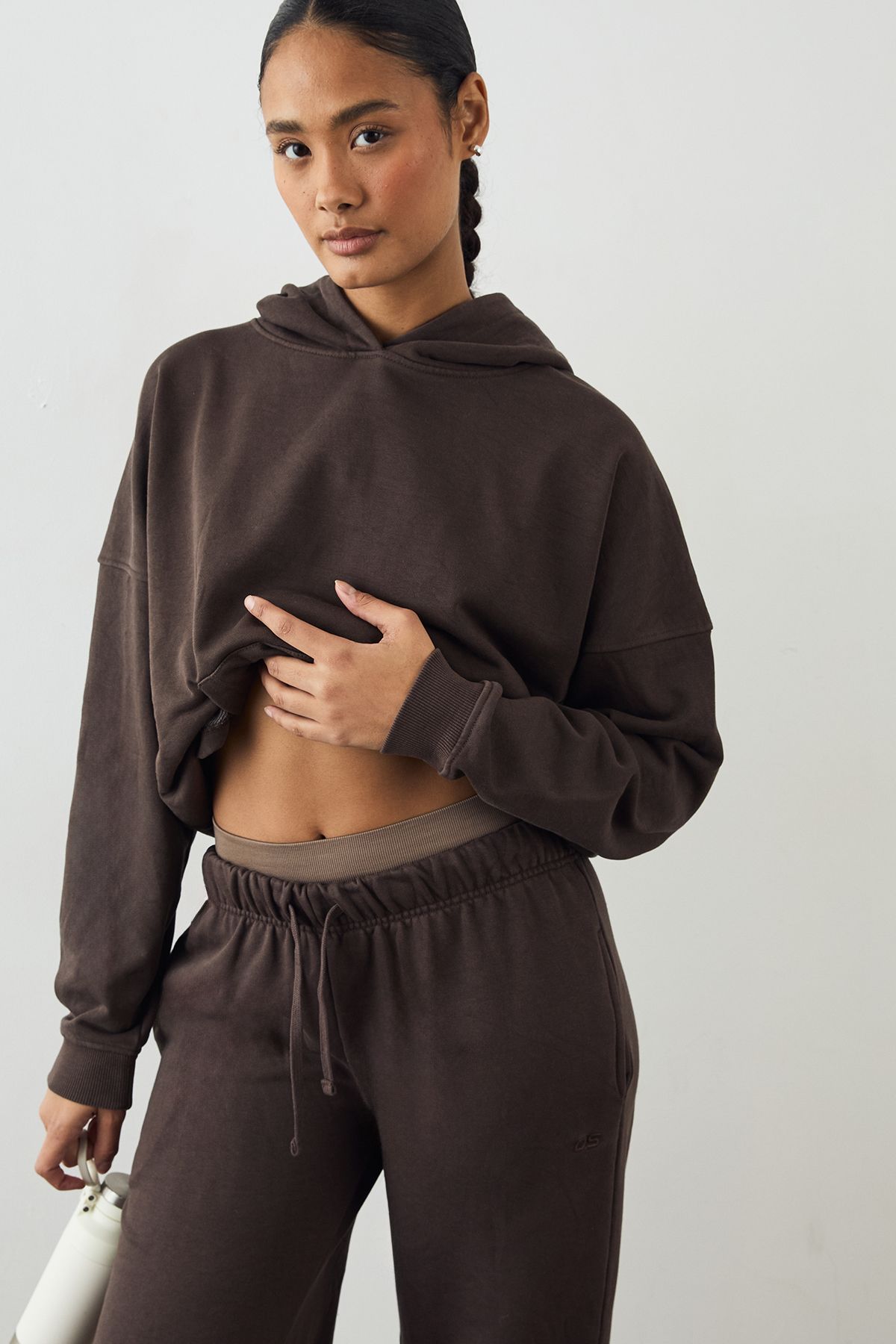 DSGN Studio DSGN Studio Premium Heavyweight Washed Oversized Hoodie Chocolate image 1