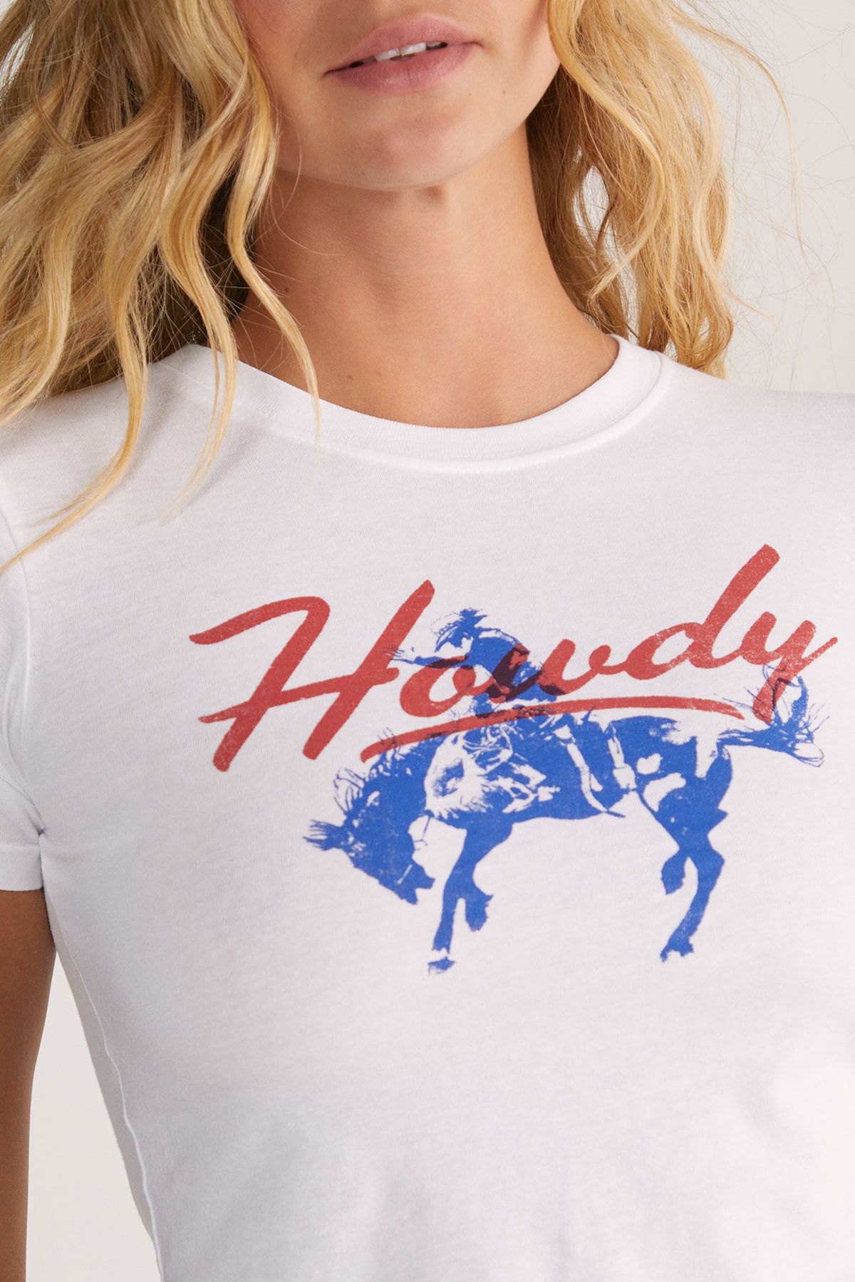 NastyGal Howdy Western Graphic Baby T-Shirt White image 5