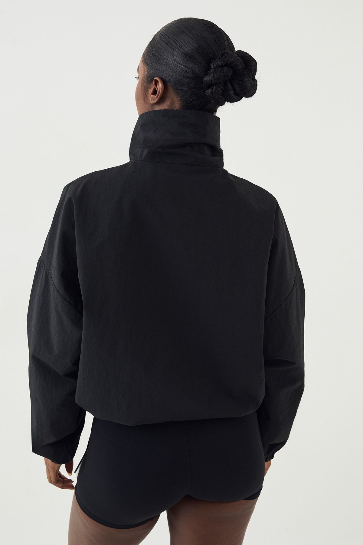 DSGN Studio DSGN Studio Piping Detail Funnel Neck Jacket Black image 2