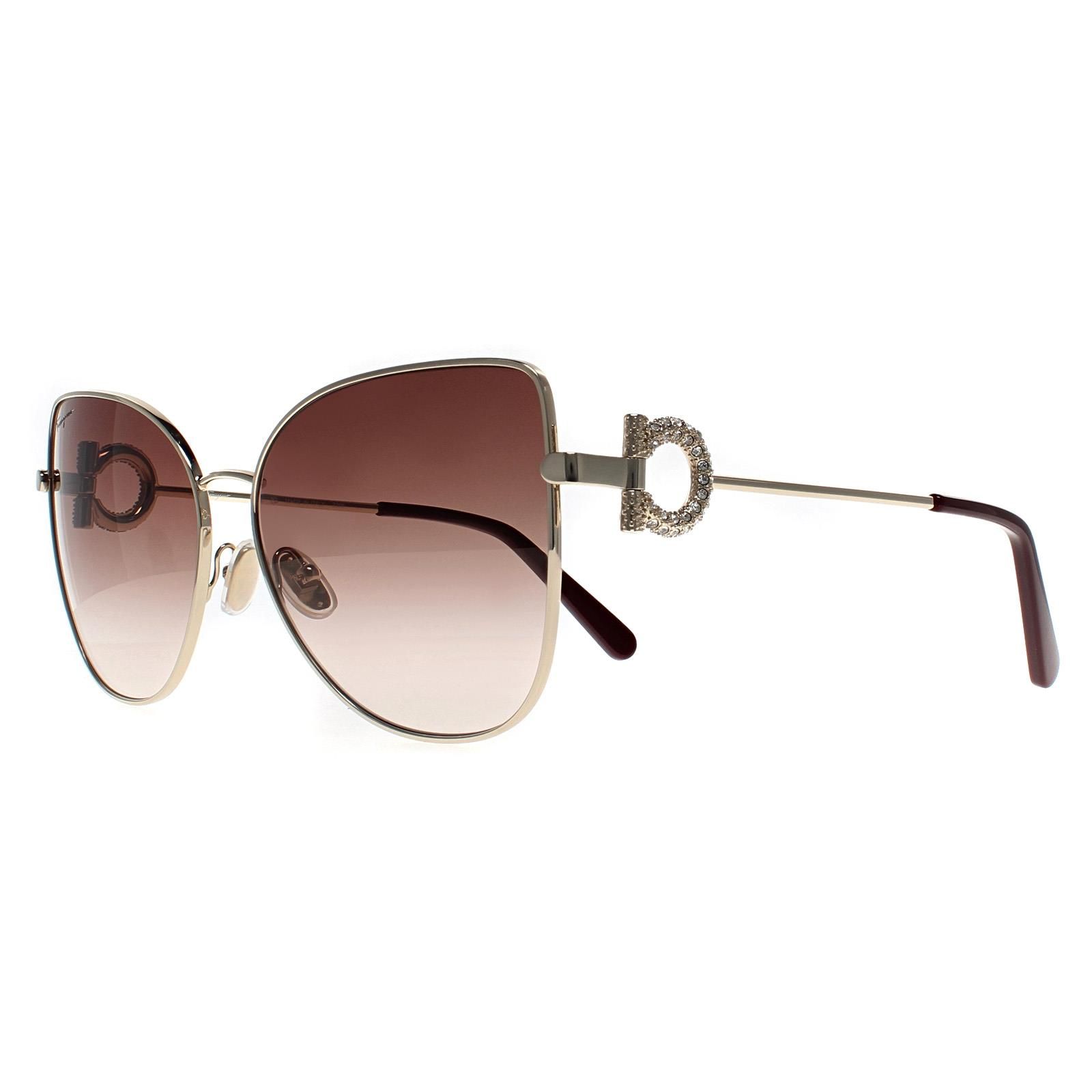 Salvatore Ferragamo Cat Eye Gold Brown Gradient SF296SR image 2