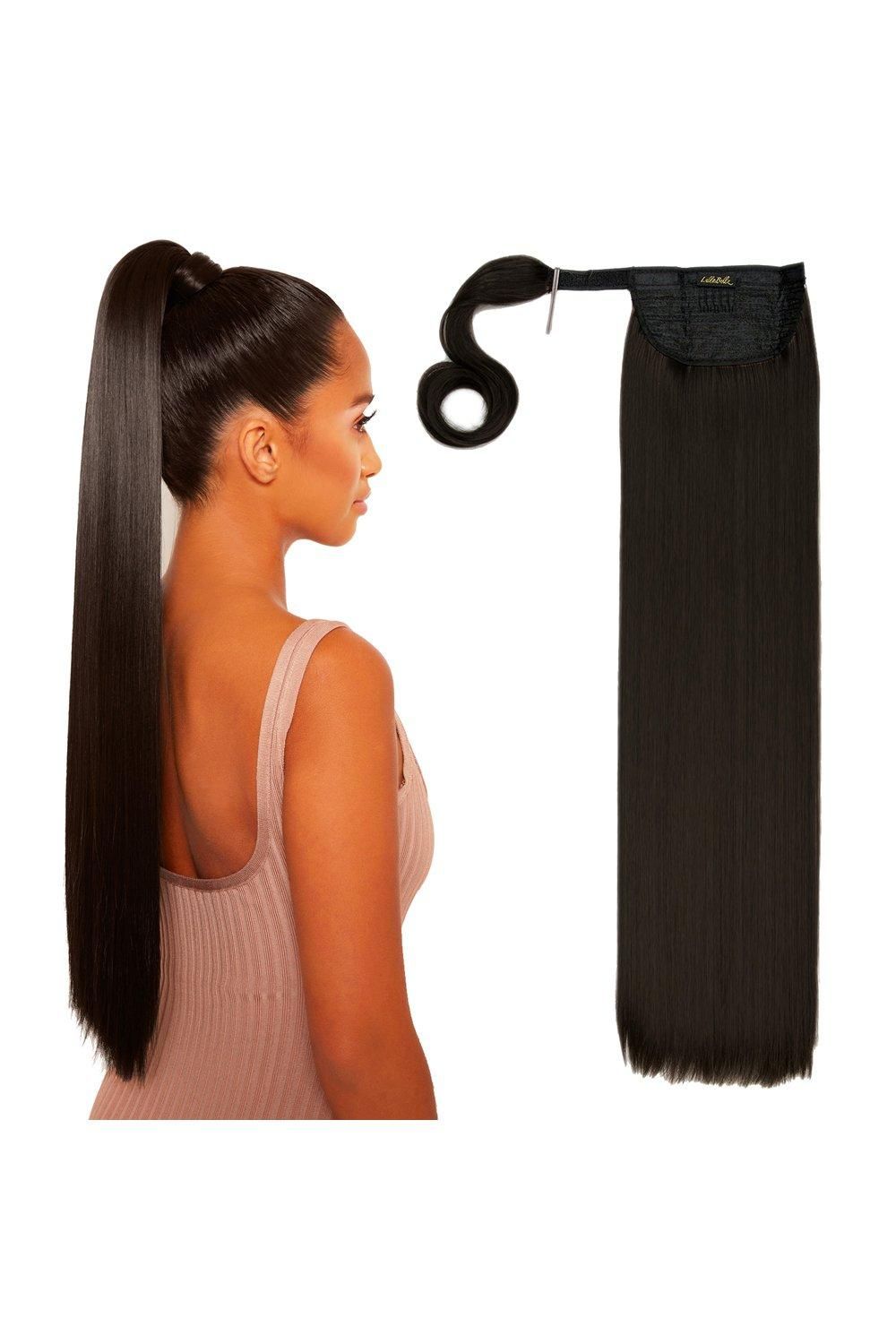 Lullabellz Grande 26" Straight Wrap Around Pony Dark Brown image 3