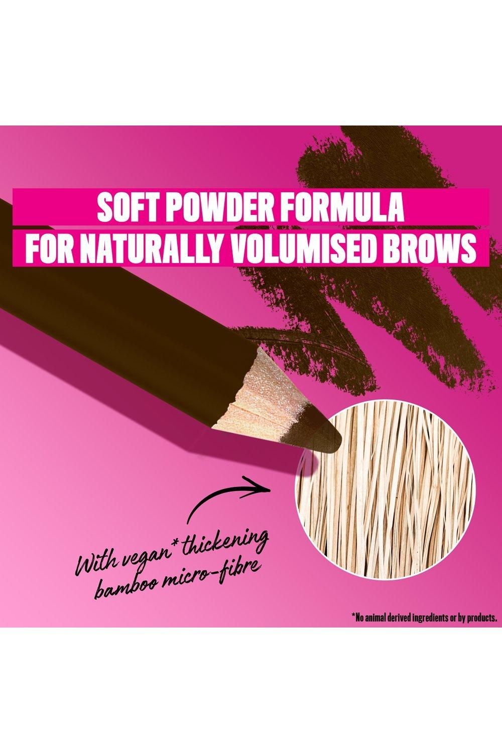 NYX Professional Makeup Powder Louder Brow Pencil 12HR Wear Buildable Micro-Fibres Ash Brown image 4