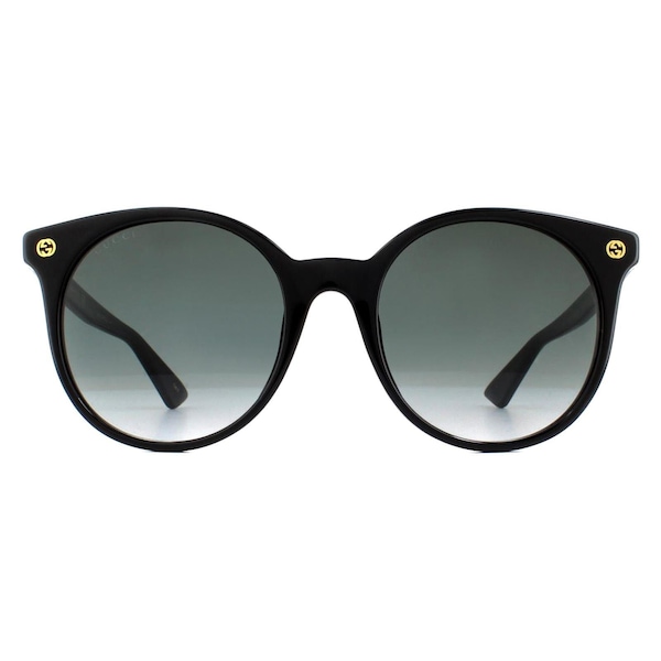 Gucci Round Black Grey Gradient Sunglasses