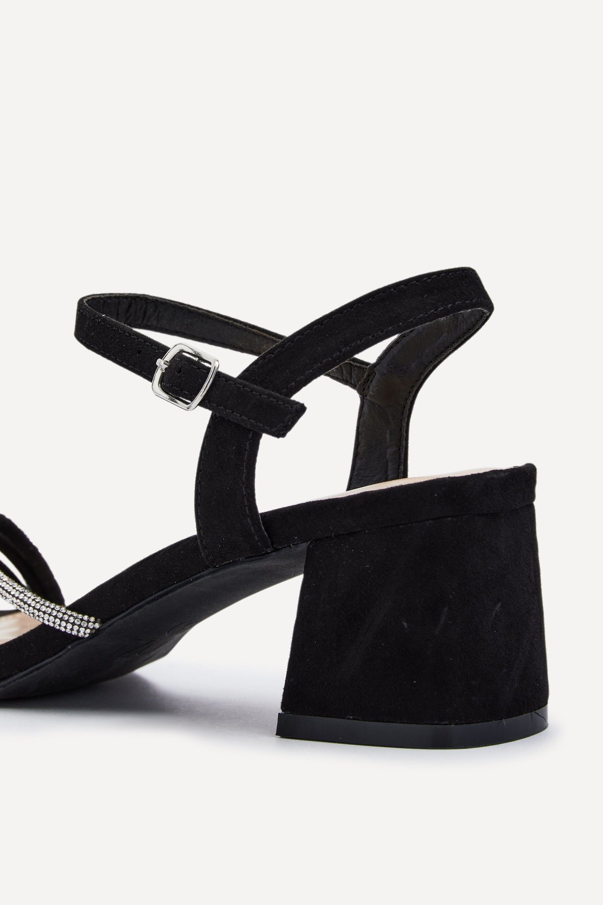 Linzi Carnation Black Suede Open Back Sandal image 4
