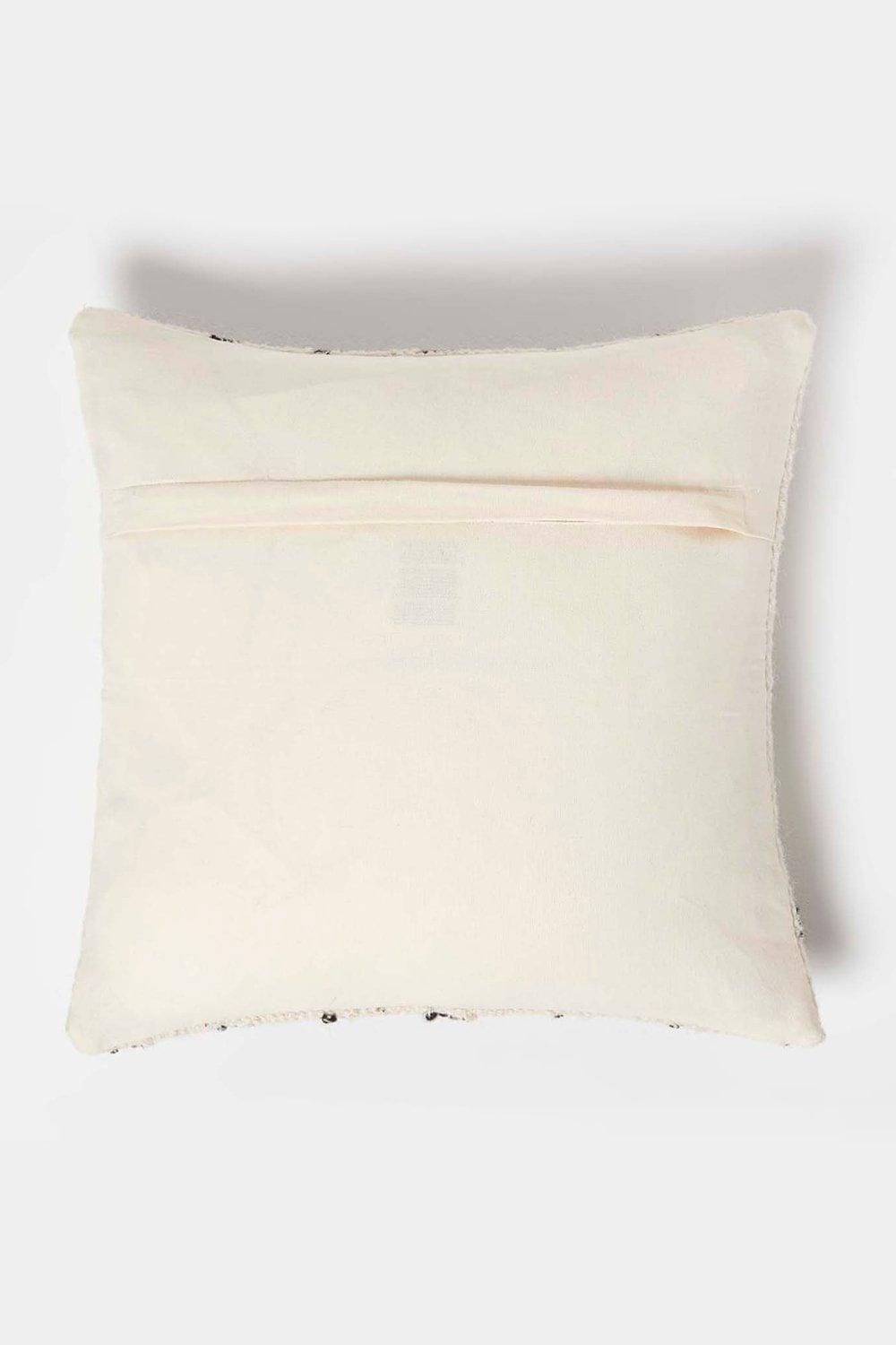 Homescapes Koba Handwoven Traditional Black & Cream Cushion image 3