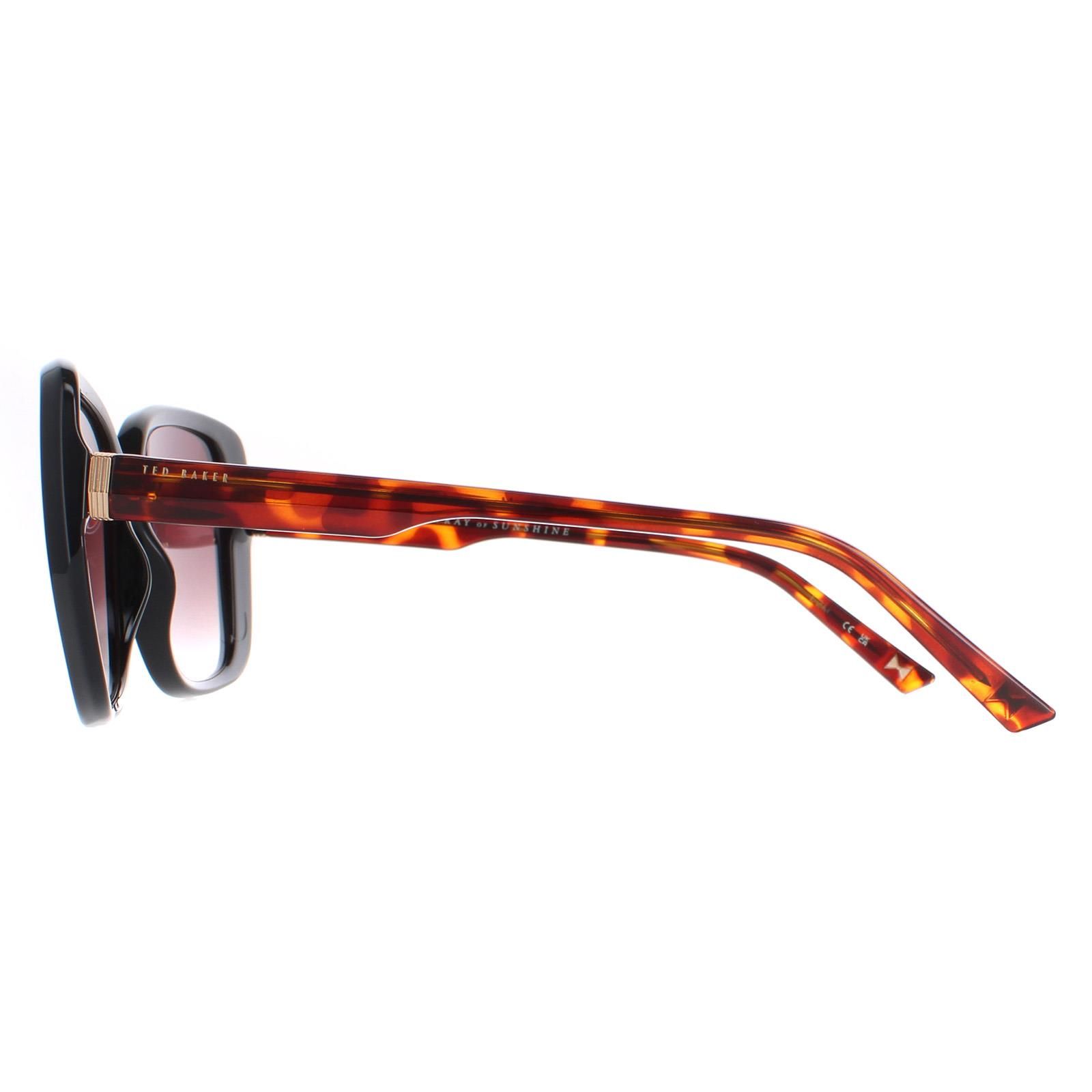 Ted Baker Square Black and Tortoise Brown Gradient TB1640 Margo image 3