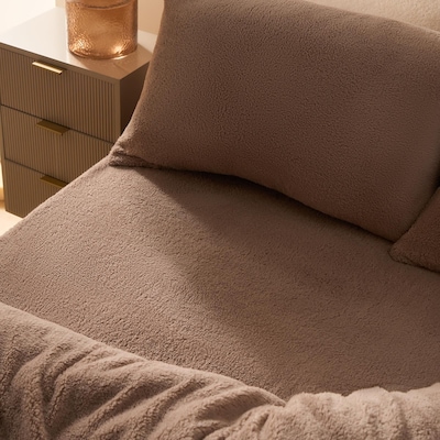 OHS Teddy Fleece Thermal Fitted Bed Sheet