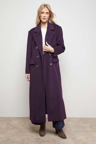 Oasis Maxi Tailored Coat Cherry