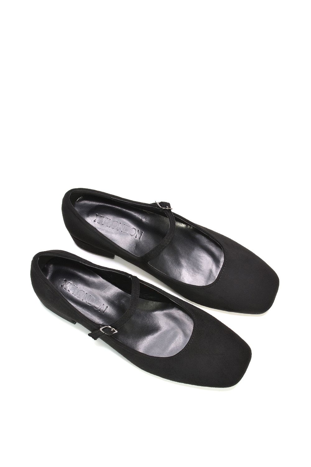 XY London 'Jenna' Mary Jane Square Toe Low Heel Buckle Strap Court Shoes image 6