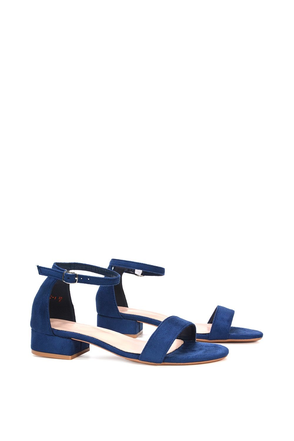 XY London 'Tate' Ankle Strap Low Block Heel Summer Sandals image 3