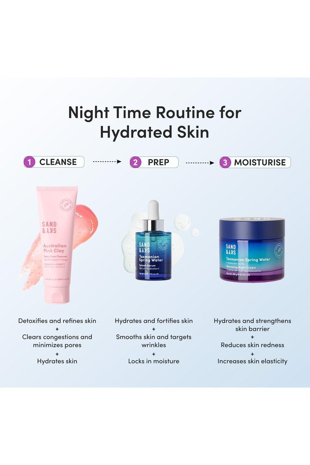 Sand & Sky Tasmanian Spring Water - Renewing Night Cream 60g Multi image 6