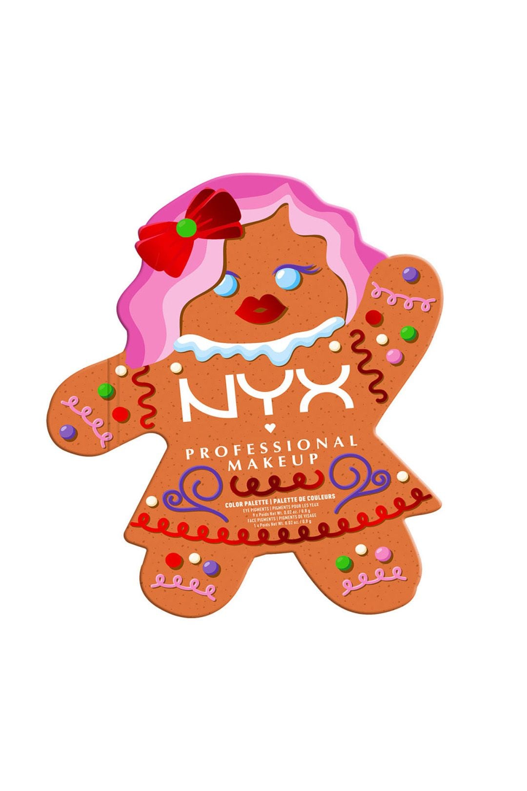 NYX Professional Makeup Holiday Gingerbaddie Eyeshadow Palette Multi image 1