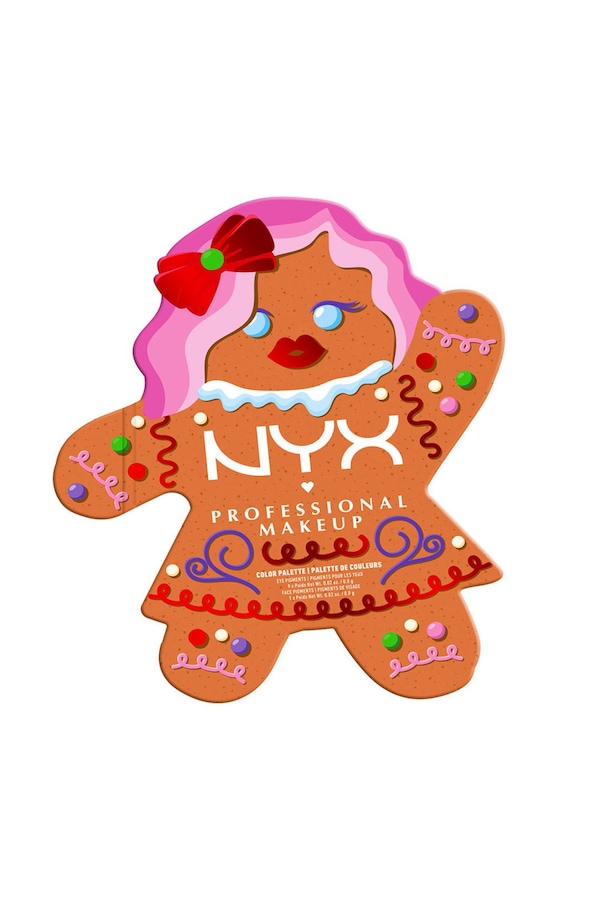 NYX Professional Makeup Holiday Gingerbaddie Eyeshadow Palette Multi