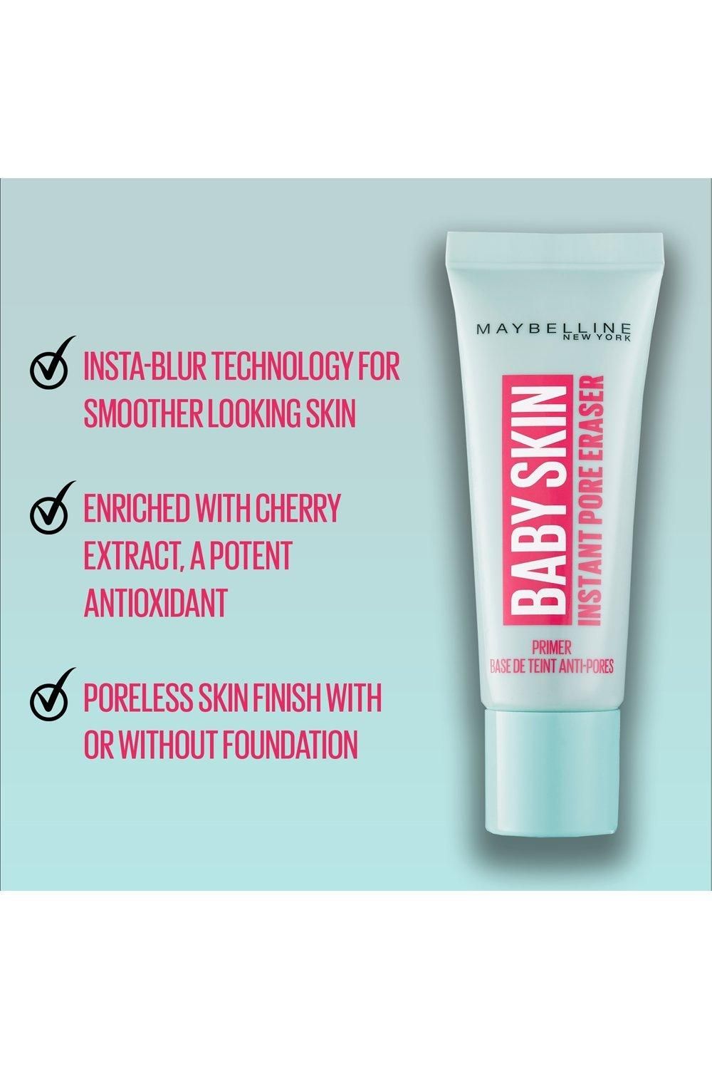 Maybelline Baby Skin Pore Eraser All Skin Types Pore Minimising Matte Primer Clear image 3