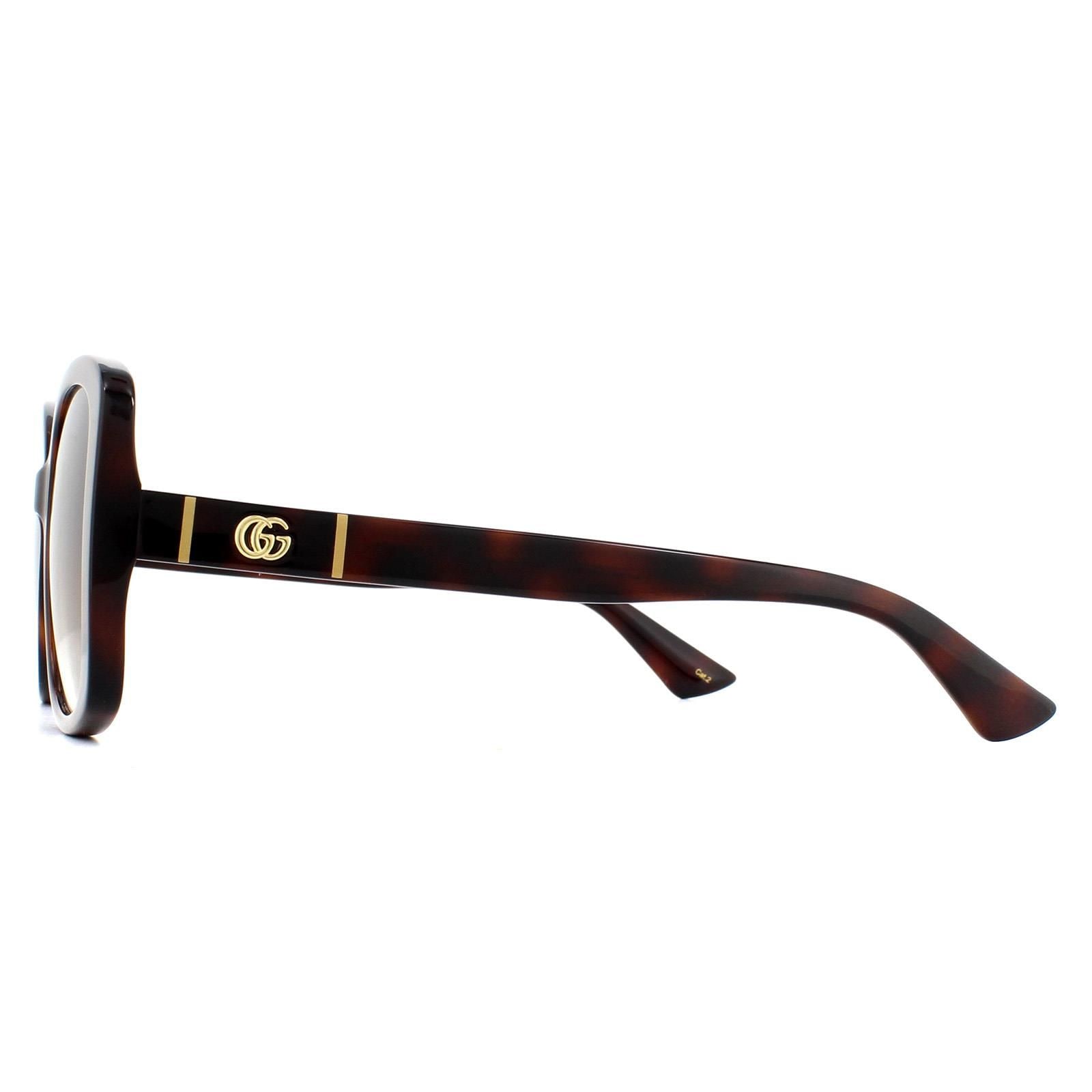 Gucci Butterfly Havana Brown Gradient GG0762S Sunglasses image 3