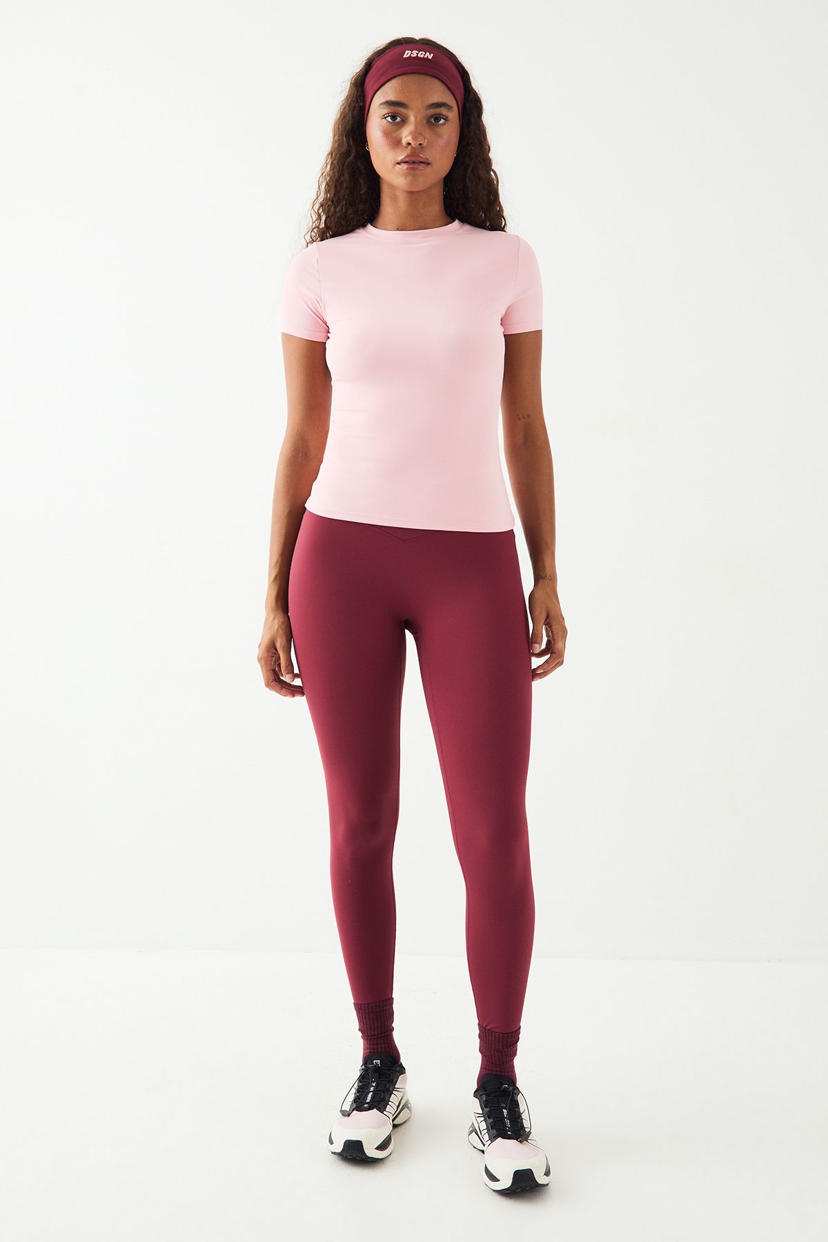 DSGN Studio DSGN Studio Sport Ultra Sculpt Short Sleeve Top Pink image 5