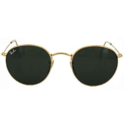 Ray-Ban Round Gold Green Sunglasses