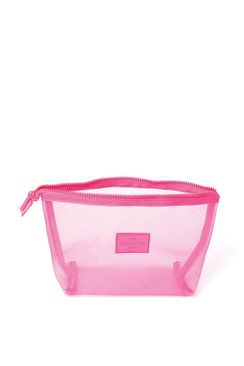The Flat Lay Co Mesh Essential Makeup Pouch - Hot Pink Multi image 2