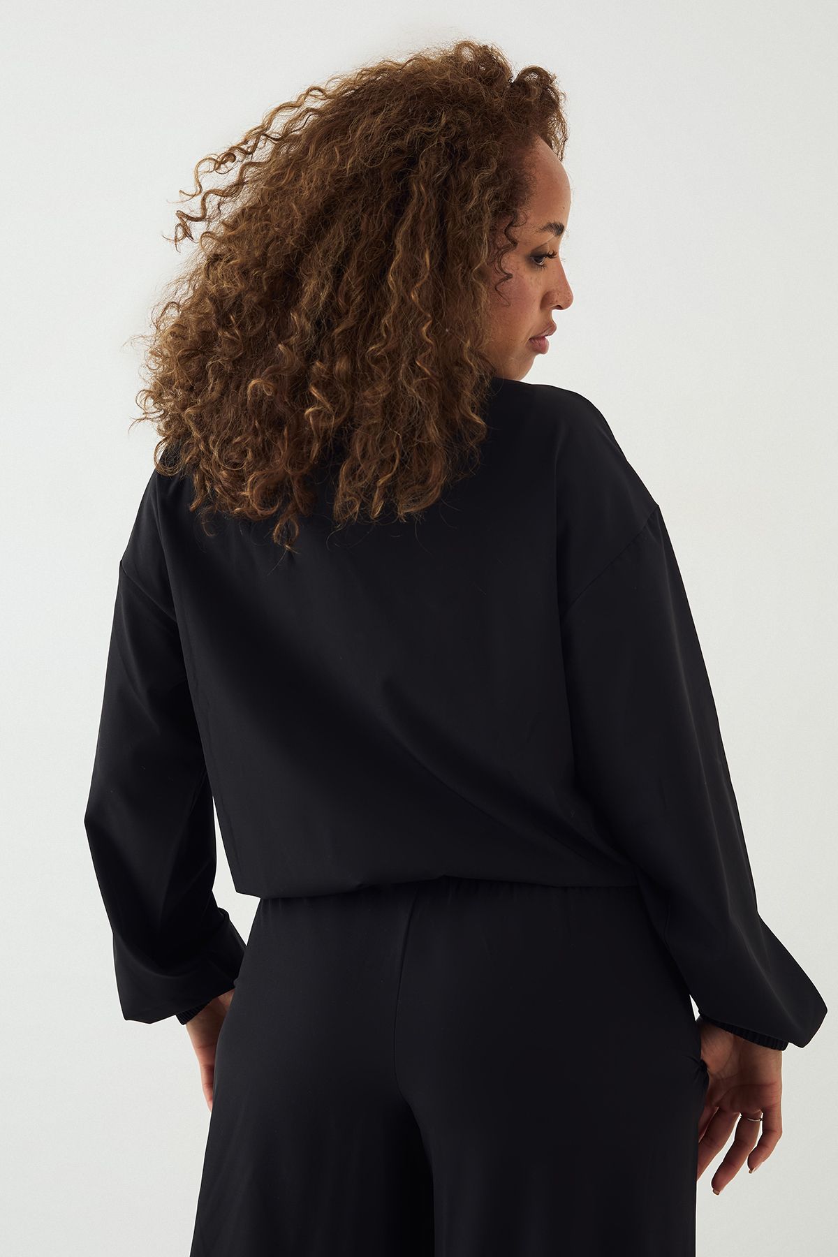 DSGN Studio DSGN Studio Zip Through Lightweight Track Jacket Black image 2