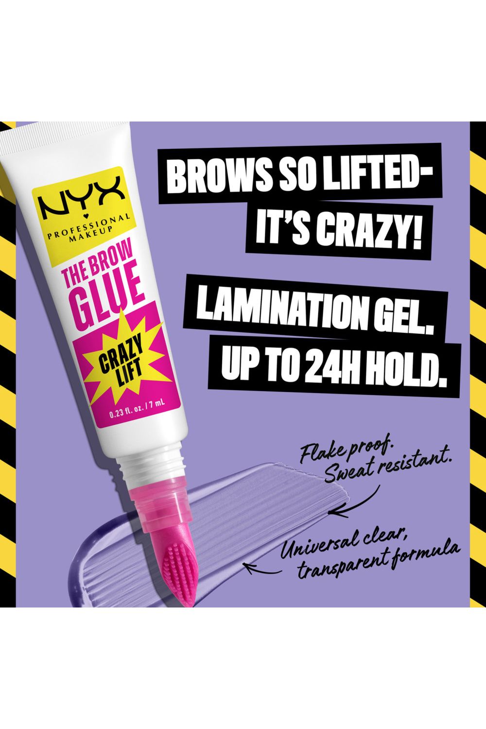 NYX Professional Makeup The Brow Super Glue 7ml Transparent image 4