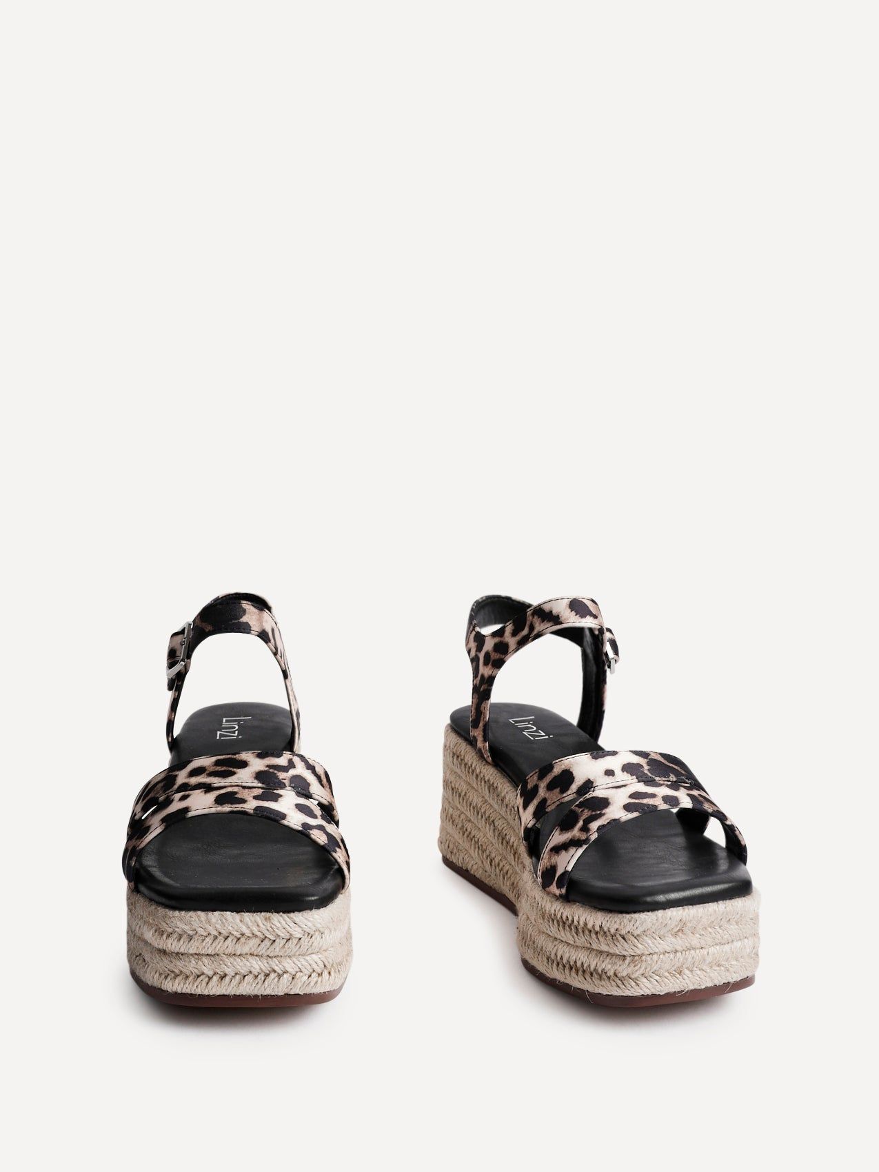 Linzi Contour Leopard Print Flatform Sandals image 3
