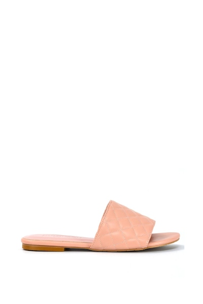 XY London 'Saylor' Quilted Detail Strappy Sandal Flat Sliders