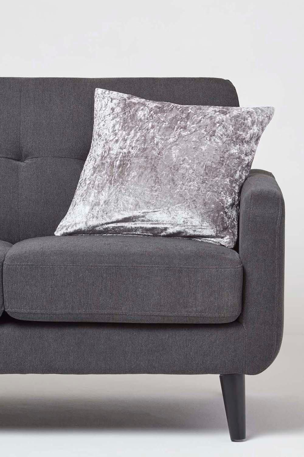 Homescapes Luxury Crushed Velvet Cushion Cover image 2