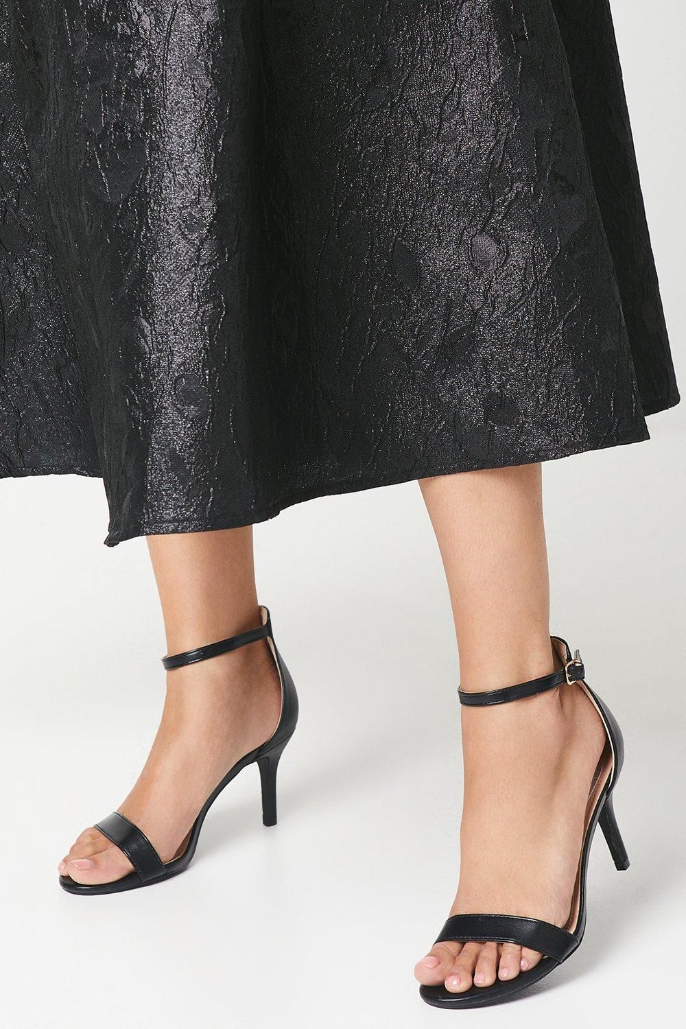 Coast Trinnie Barely There Stiletto Heeled Sandals Black image 1