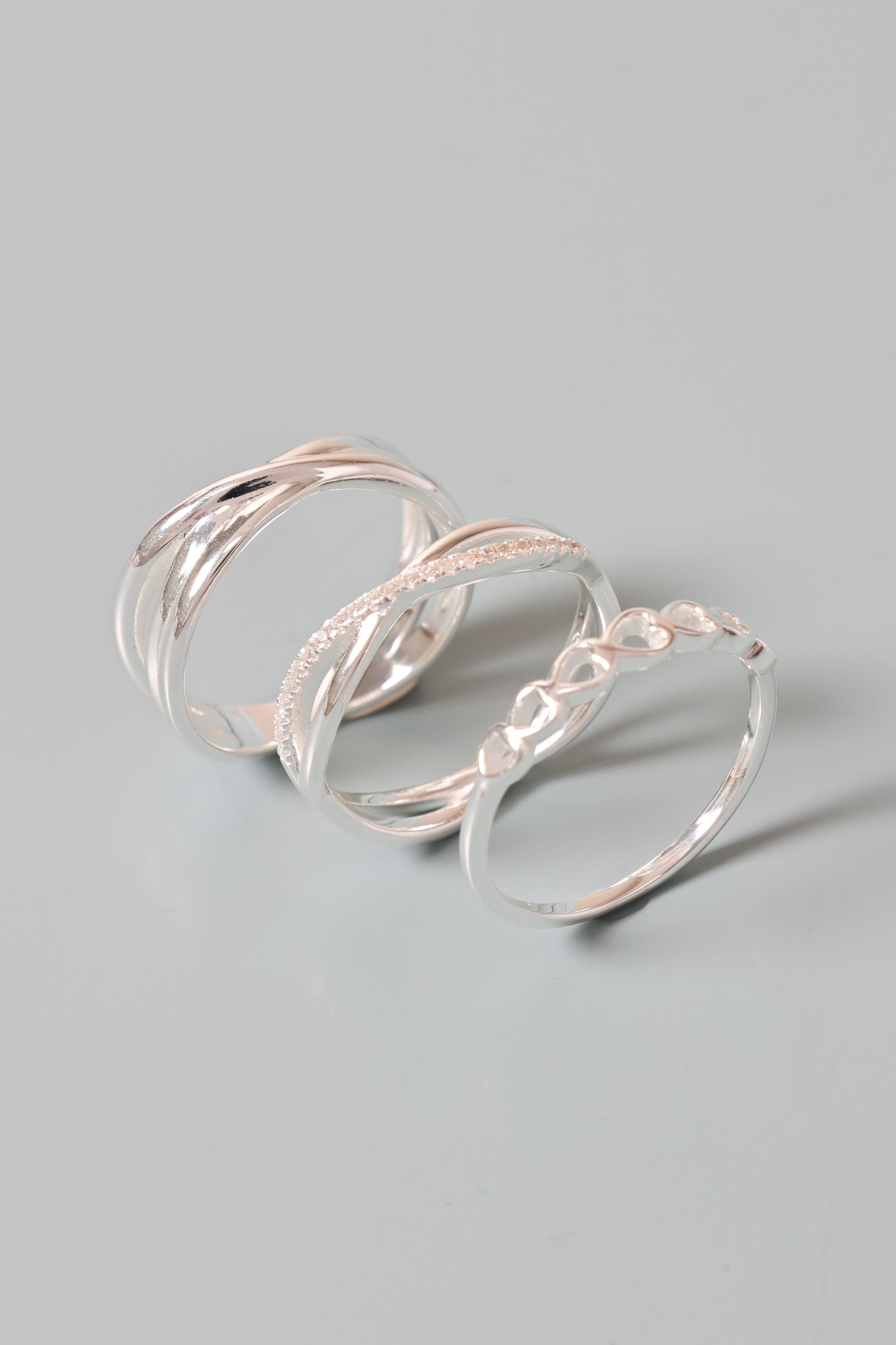 Simply Silver Sterling Silver 925 Polished Open Heart Ring image 2