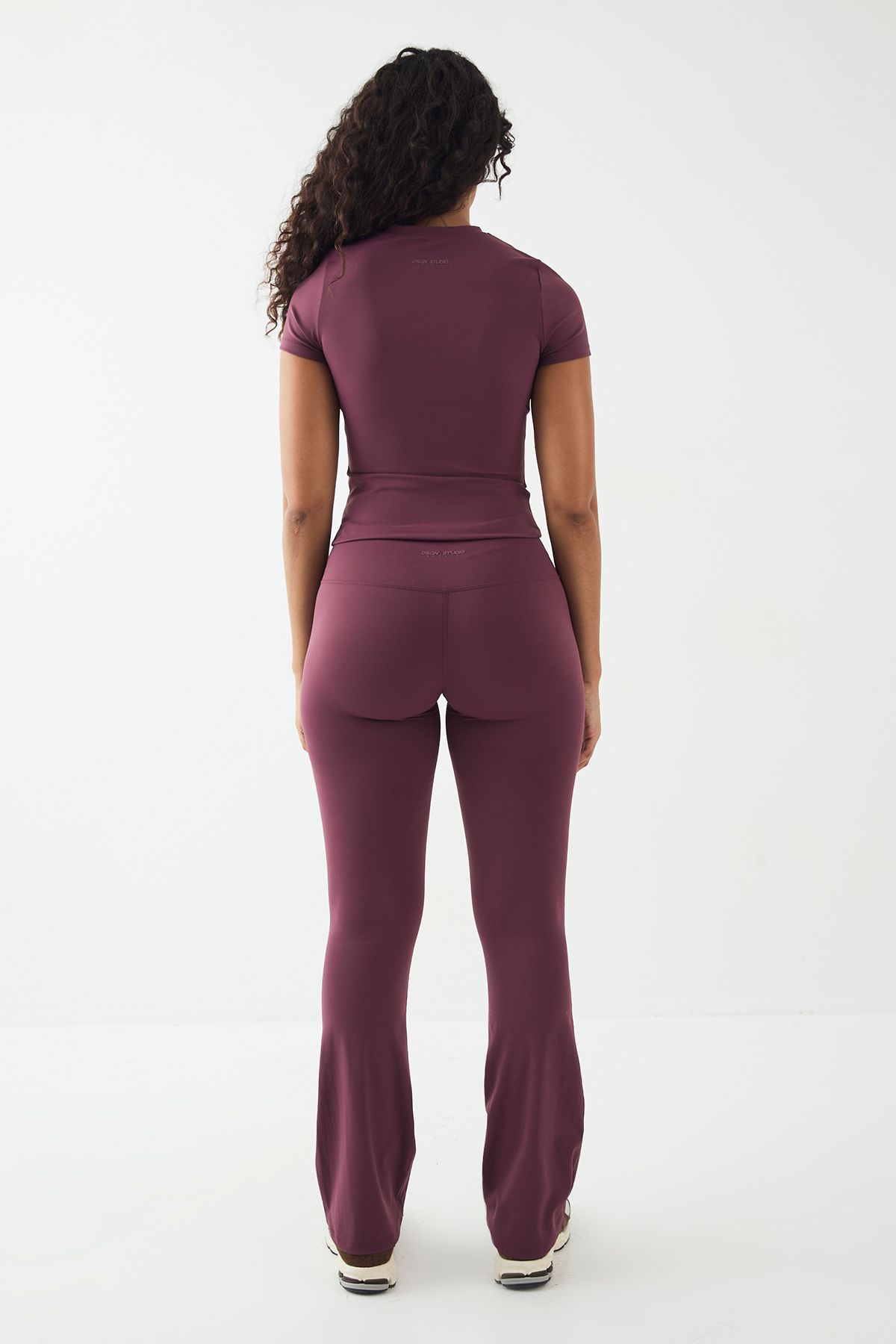 DSGN Studio DSGN Studio Sports Ultra Sculpt High Waist Flared Legging Plum image 2