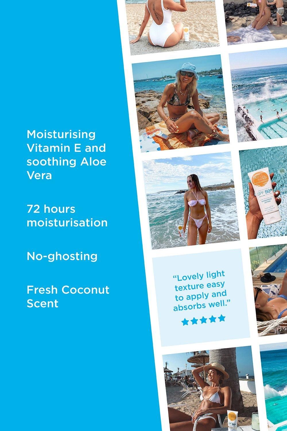 Bondi Sands Spf 50+ Body Suncreen Tube Coconut Scent 150ml Multi image 3