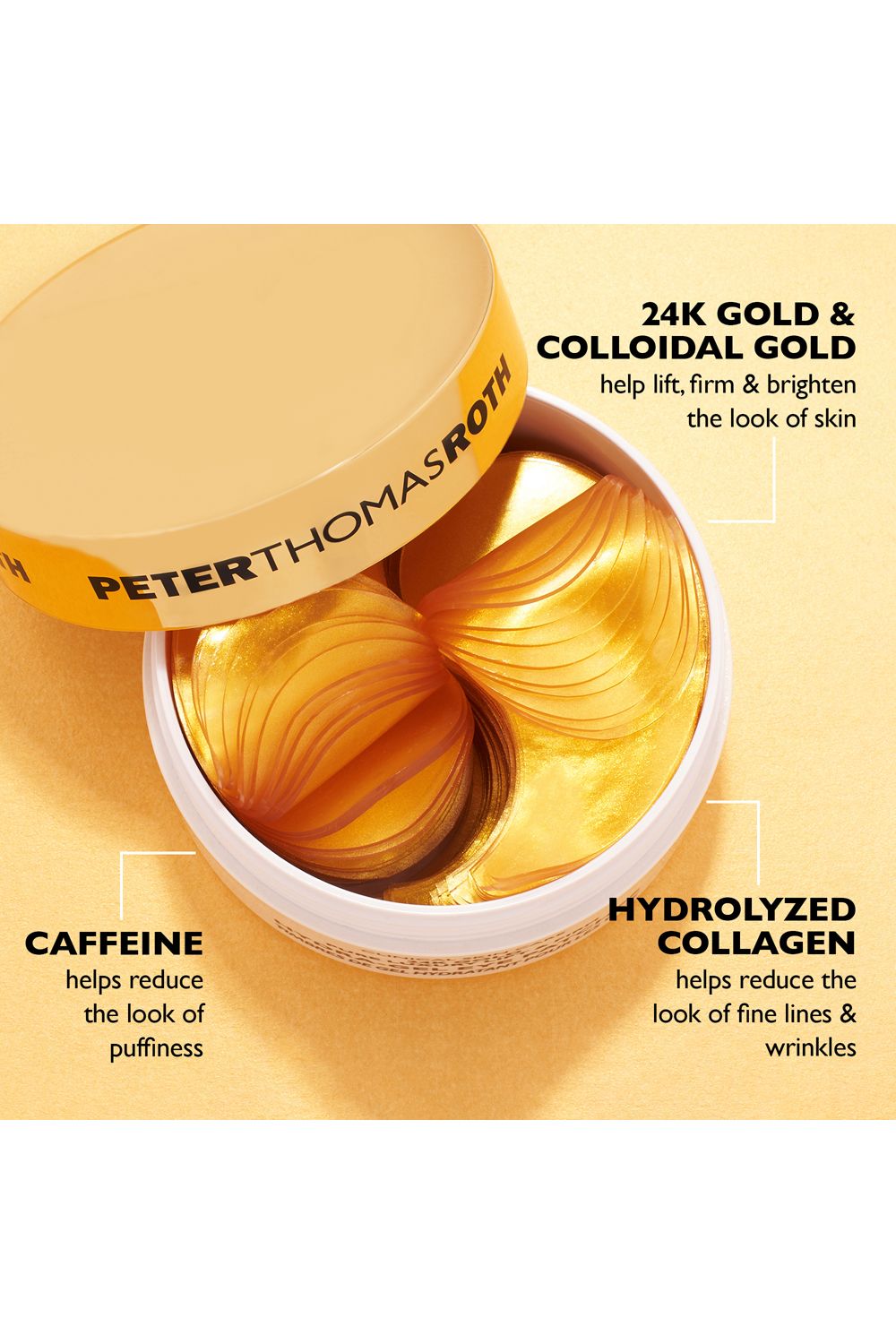 Peter Thomas Roth 24K Gold Pure Luxury Lift & Firm Hydra-Gel Eye Patches Multi image 4