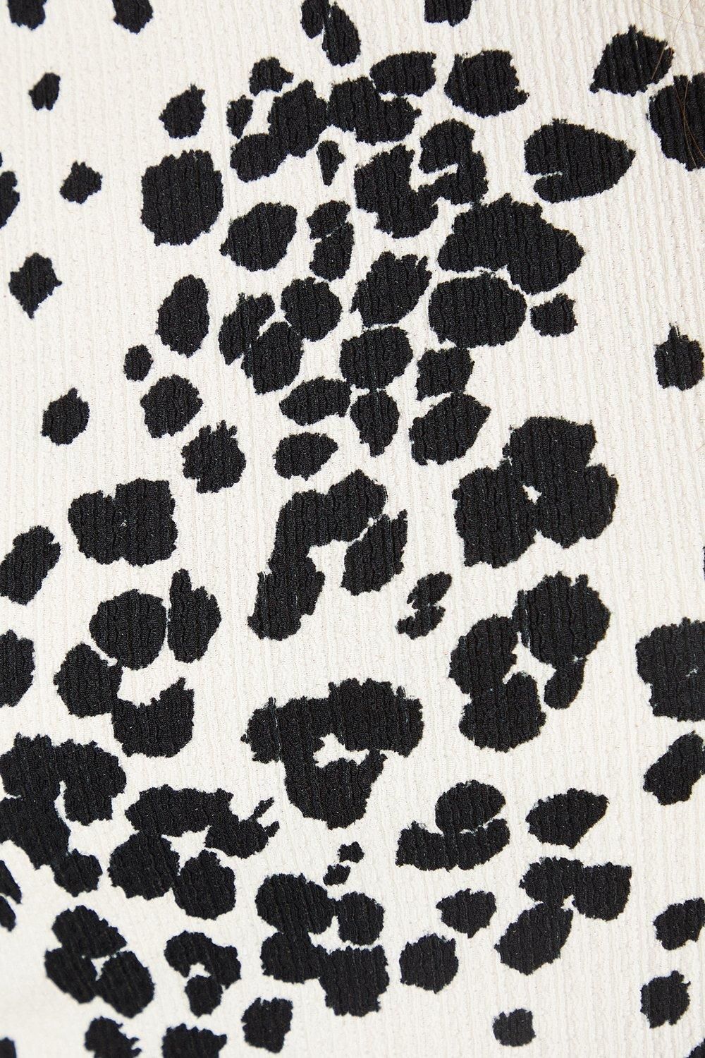 Dorothy Perkins Leopard Puff Shoulder Short Sleeve Top Leopard image 5