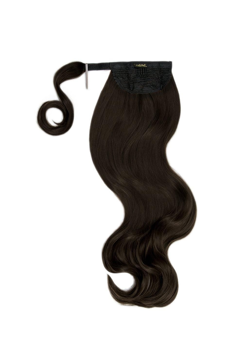 Lullabellz Grande 26" Blow Dry Wraparound Pony Dark Brown image 1