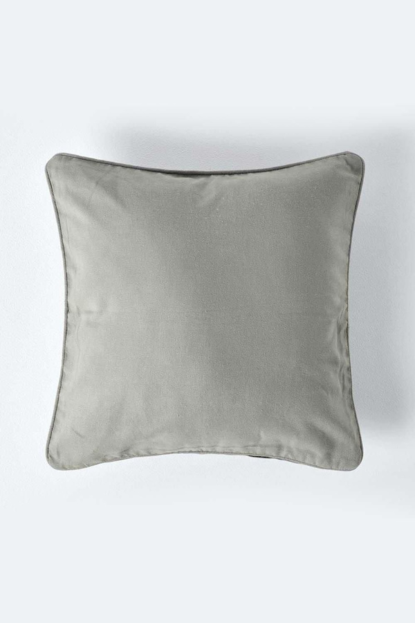 Homescapes Cotton Plain Cushion Cover