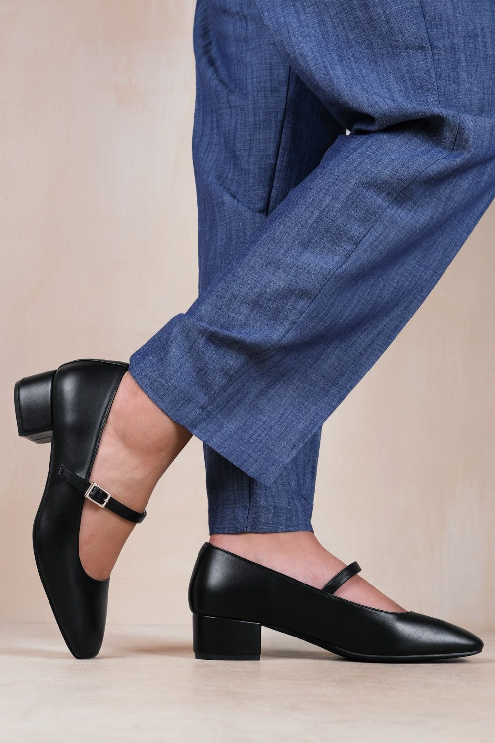 Where's That From 'Oslo' Low Block Heel With Strap And Square Toe image 2