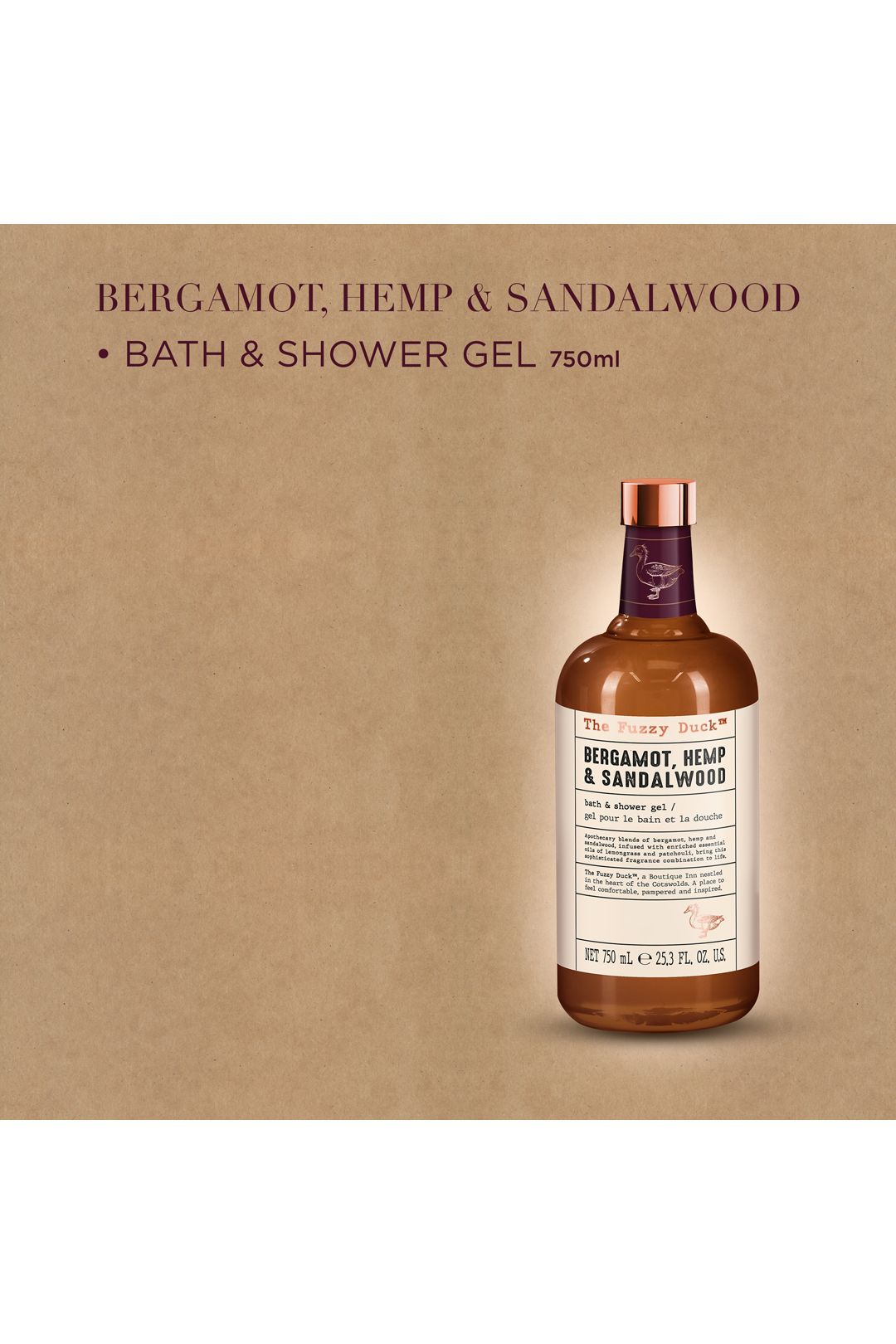 Baylis & Harding The Fuzzy Duck Bergamot, Hemp & Sandalwood Men's Luxury Bath & Shower Gel Gift Multi image 3