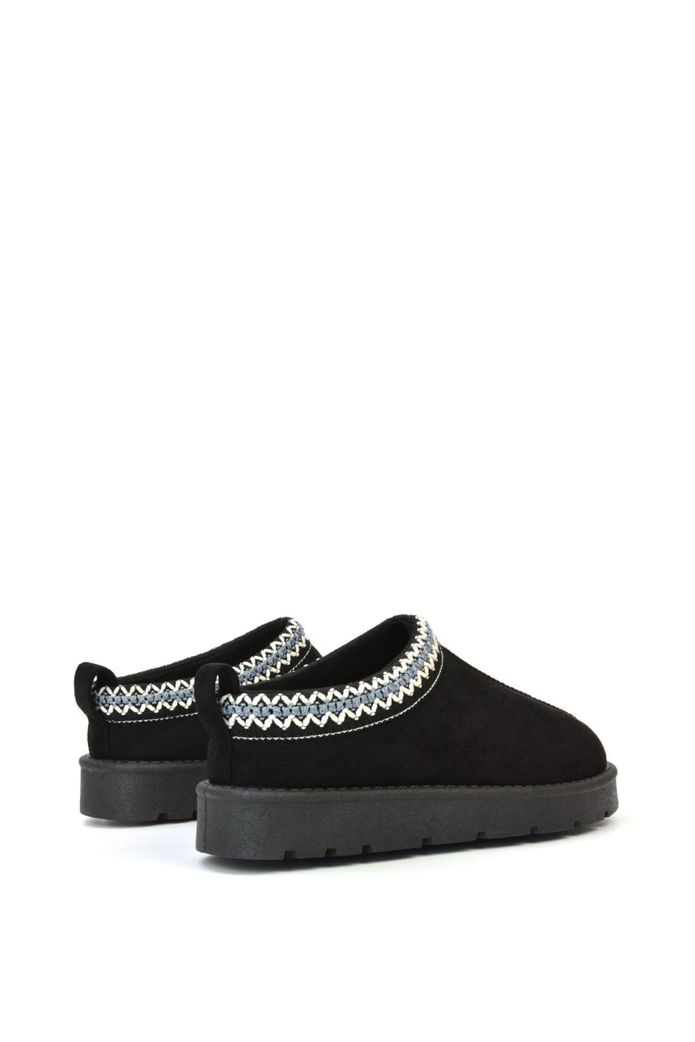 XY London 'Zoe' Aztec Faux Fur Slip On Micro Slippers image 4