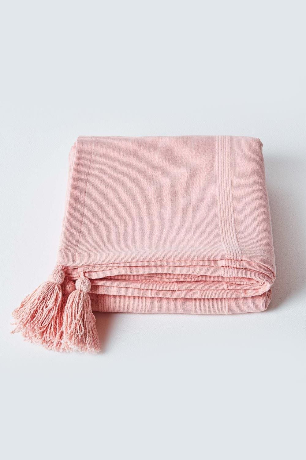 Homescapes Cotton Rajput Ribbed Throw image 2