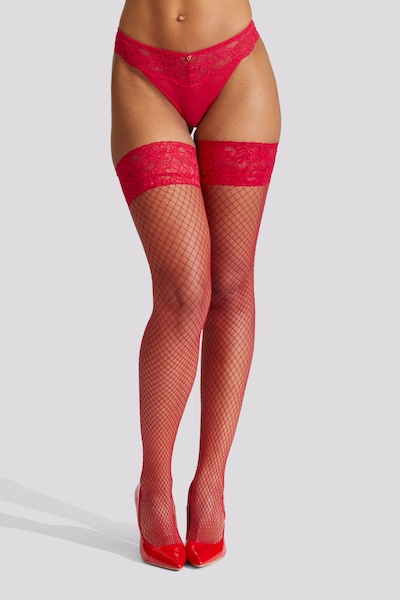 Ann Summers Lace Top Fishnet Hold Ups