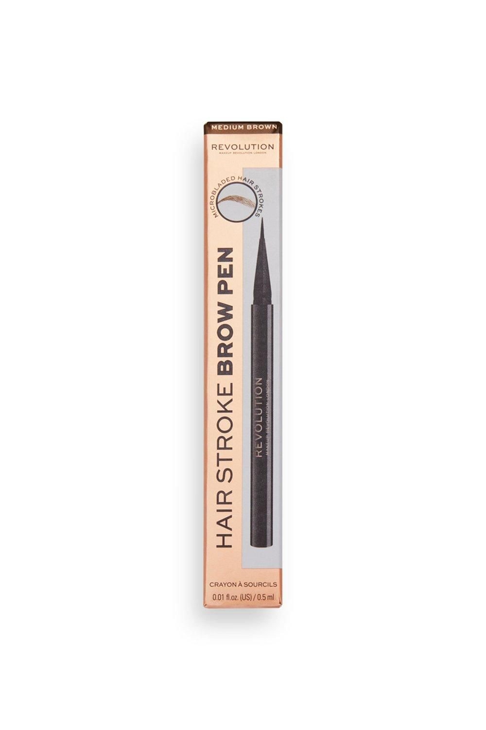 Revolution Hair Stroke Brow Pen Medium Brown image 4