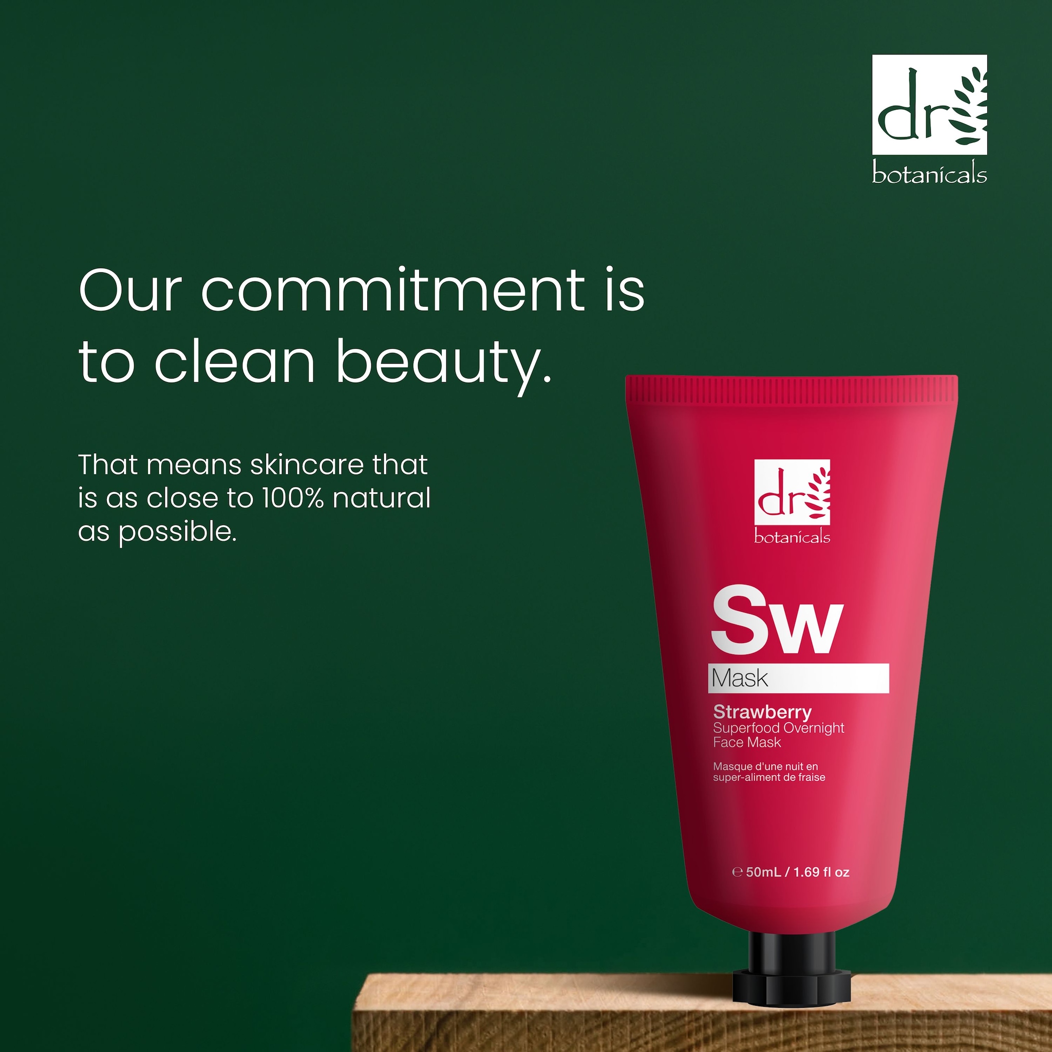 Dr. Botanicals Strawberry Overnight Face Mask 50ml image 3