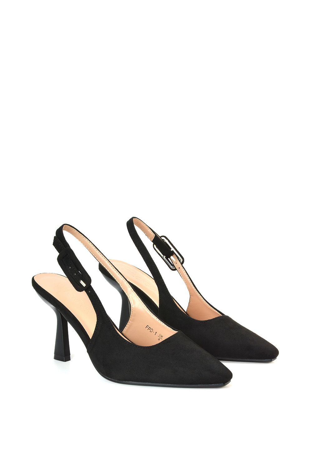 XY London 'Betty' Slingback Stiletto High Heel Pointed Toe Shoes image 6