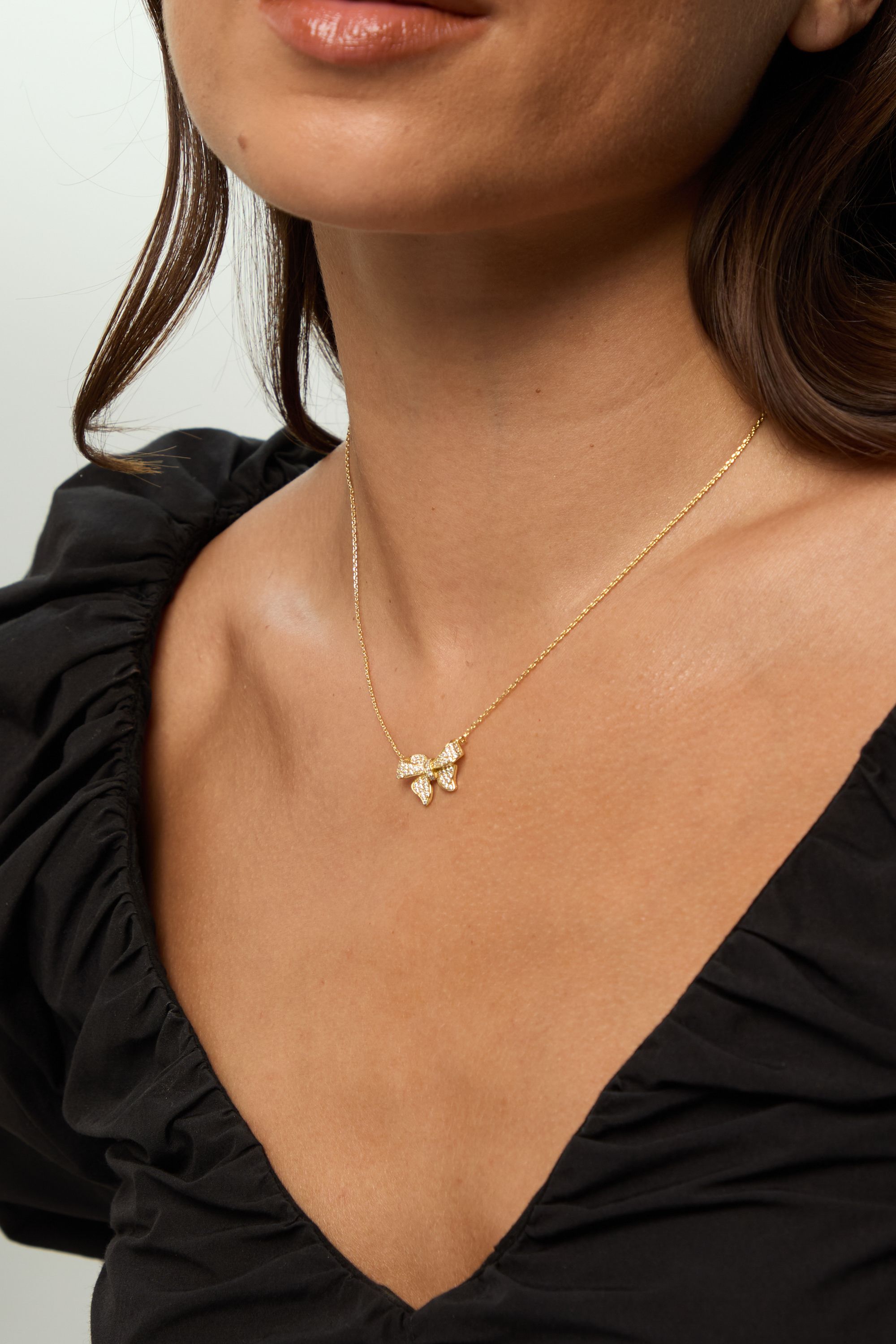 Jon Richard 18K Gold Plate Bow Pendant - Gift Box image 3