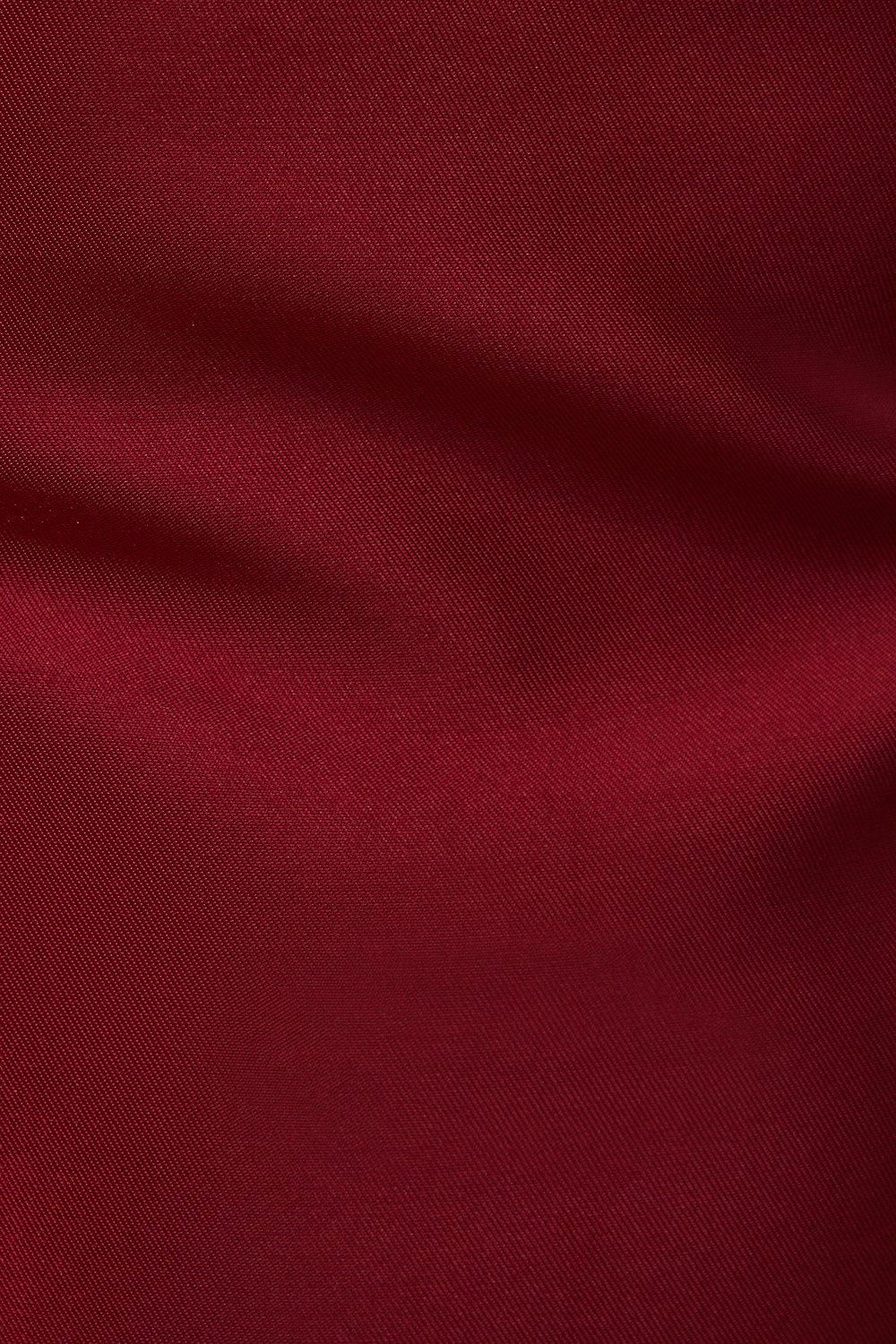 Warehouse Structured Puff Sleeve Bardot Midi Dress Dark Red image 5