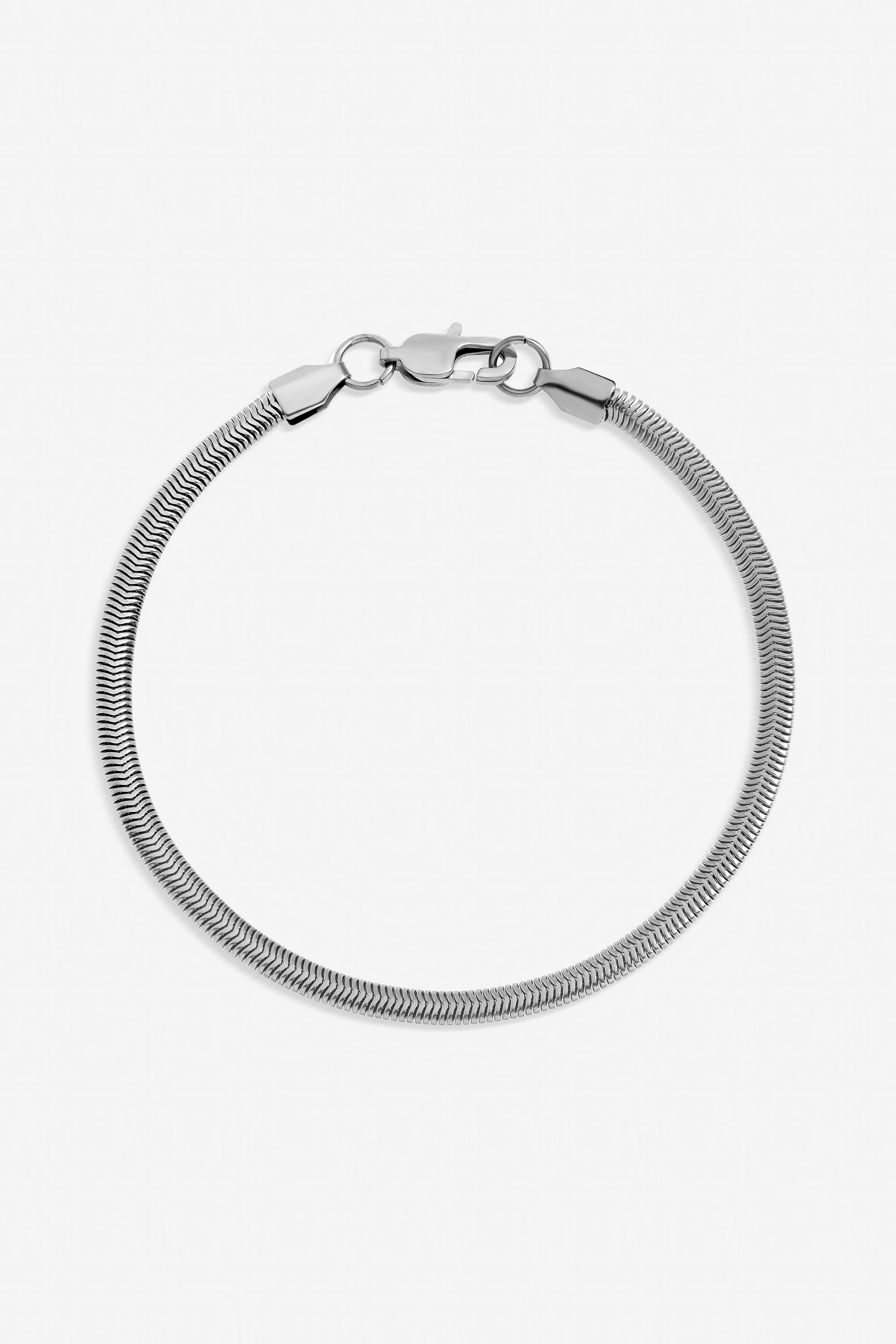 Inicio Men's Steel Waterproof Snake Chain Bracelet - Gift Pouch