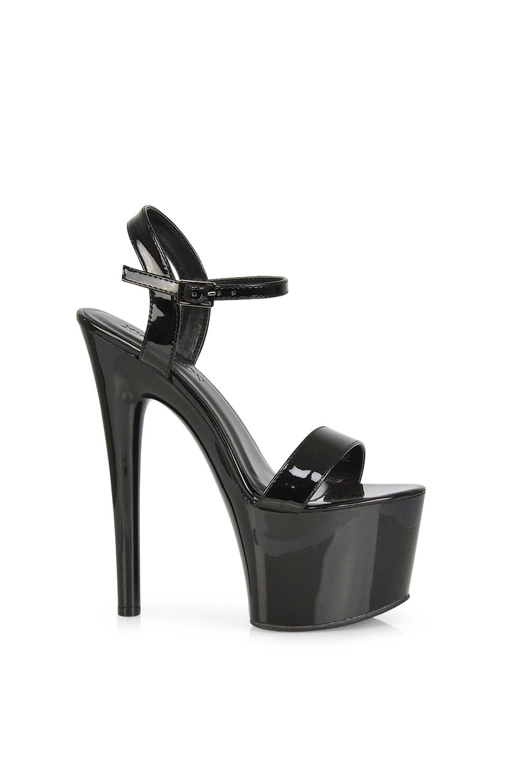 XY London 'Matilda' Statement Strappy Sky High Stiletto Platform Heels image 1